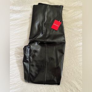 NWT SPANX Faux Patent Leather Leggings size L